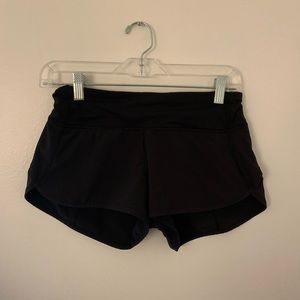 Black lululemon athletic shorts